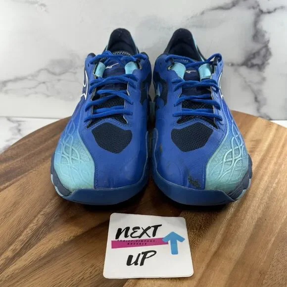 Men’s size 13-Mizuno Wave Enforce Tour AC Tennis Shoes Dark Blue NO INSOLES - Picture 2 of 11